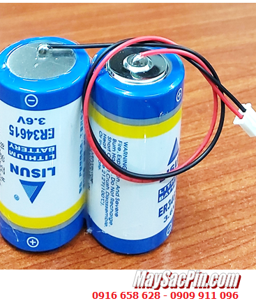 Lisun 2ER34615 (2viên ghép bộ), Pin nuôi nguồn Lisun 2ER34615 lithium 3.6v 38000mAh (zắc cắm)